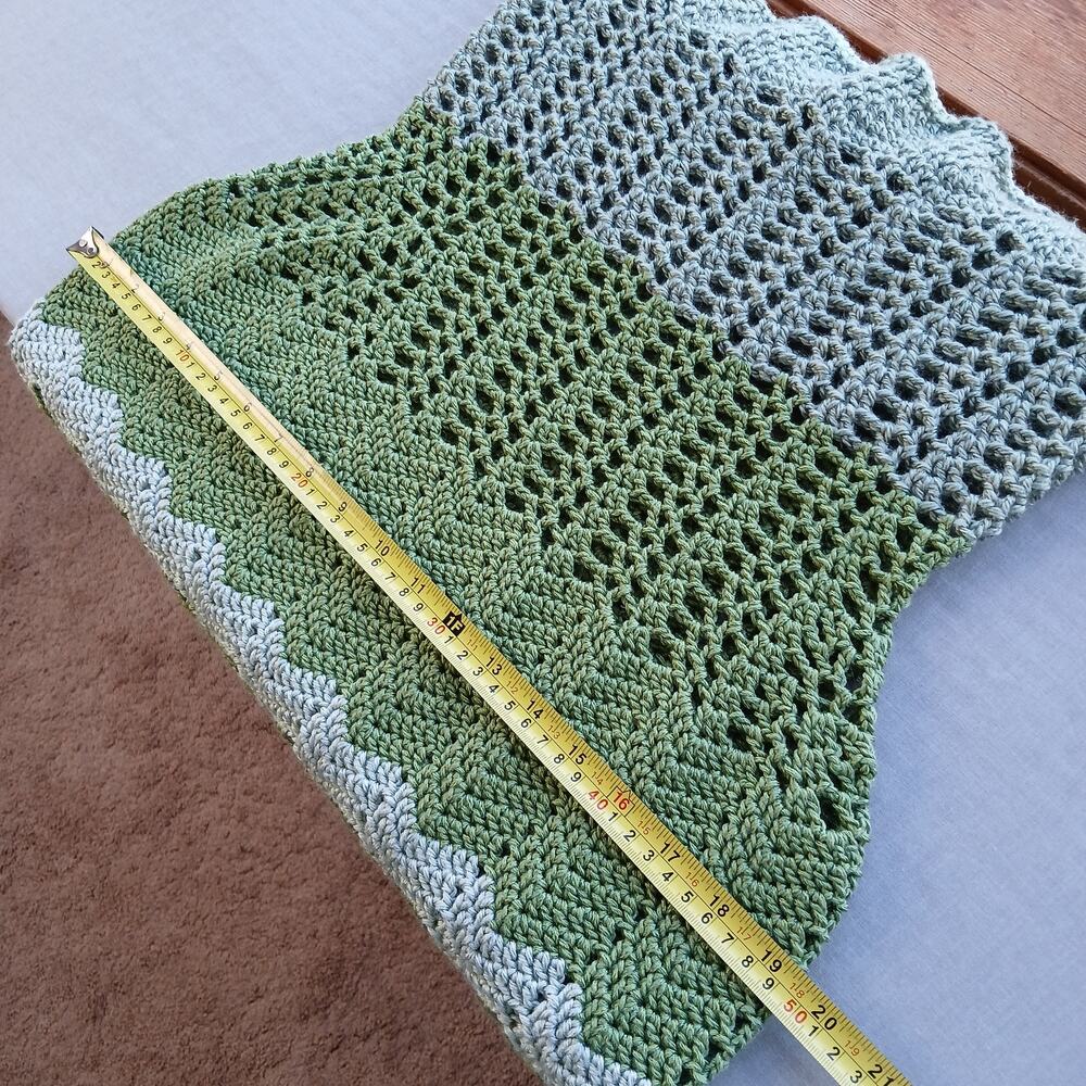 Green Crochet Mini Halter Dress Plus Size OSFA 2X DD sexy summer swim nymph - Picture 11 of 16